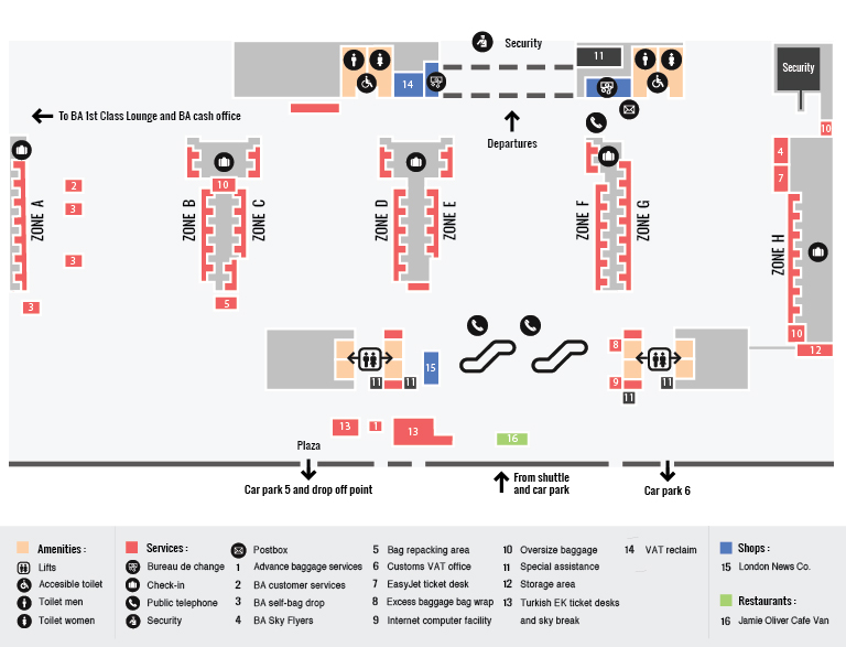 Gatwick North Terminal Maps Gatwick Airport Guide