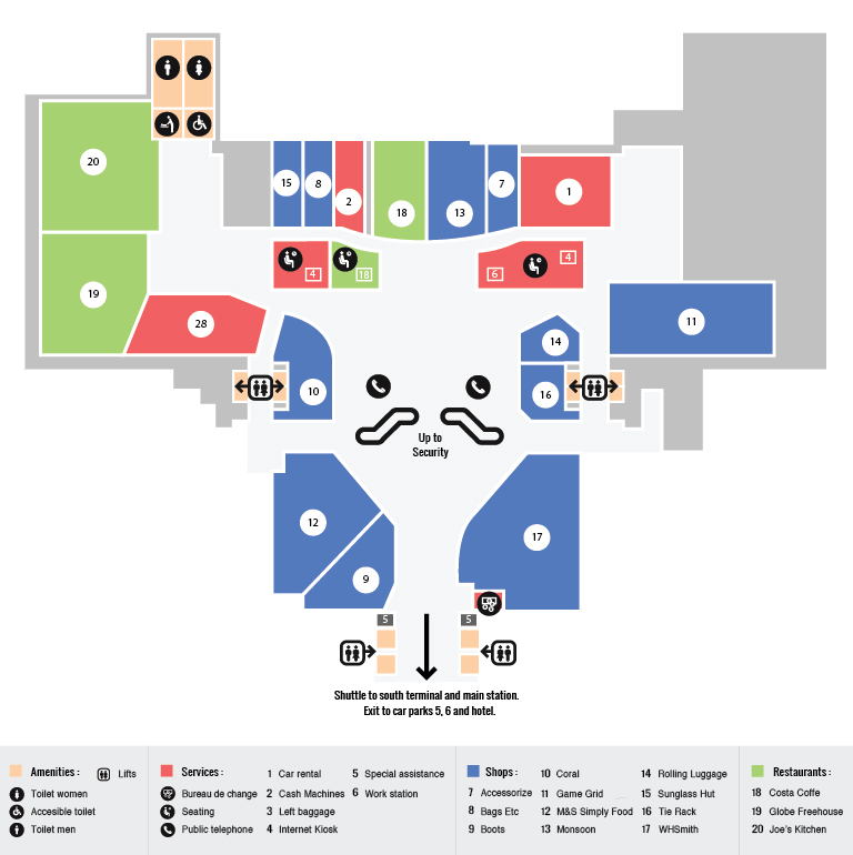 Gatwick North Terminal Maps Gatwick Airport Guide