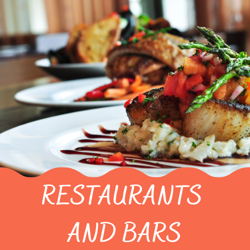 restaurants and bars