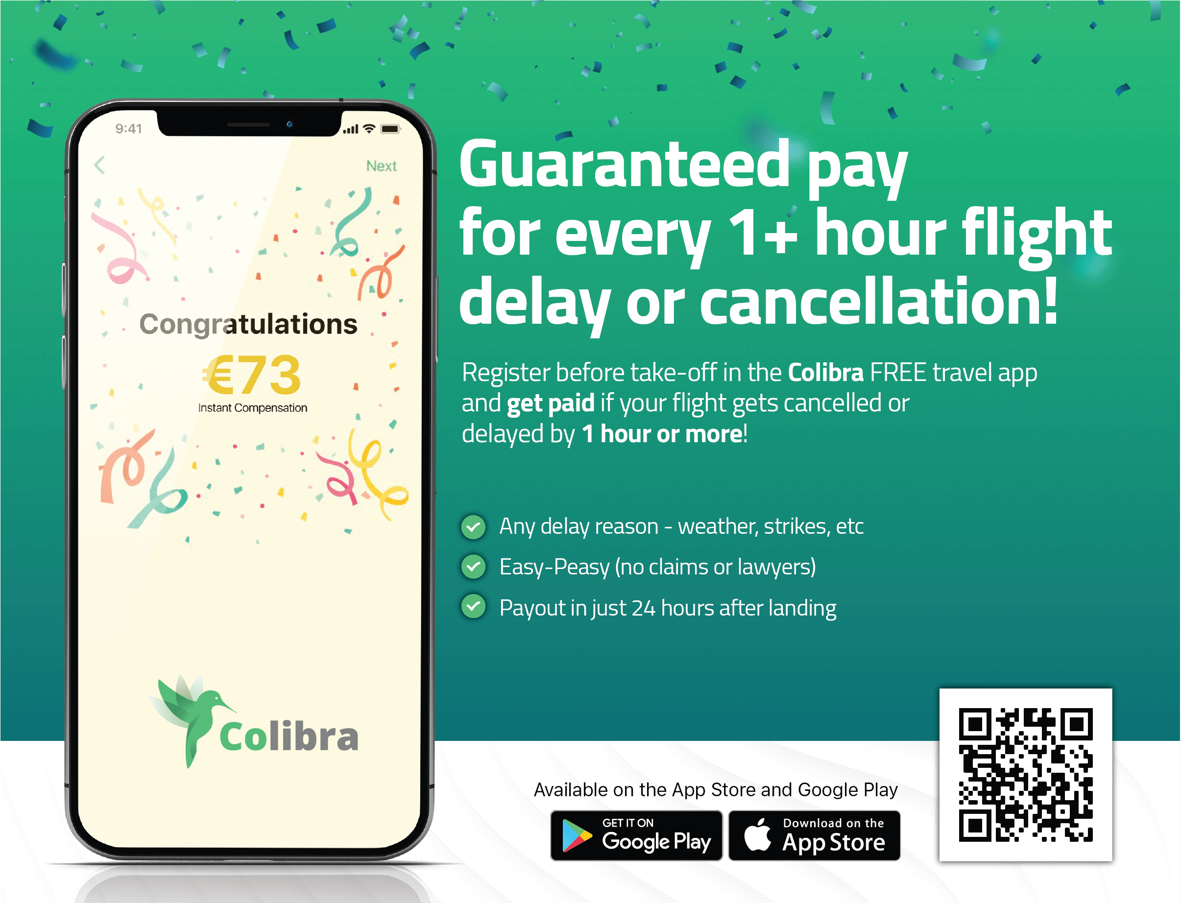 Colibra - guaranteed pay for flight delays (1)